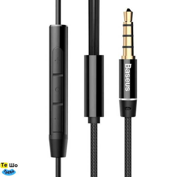 Наушники Baseus Enock H06 lateral in-ear Wire Earphone Black 3.5 mini-jack NGH06-01 фото