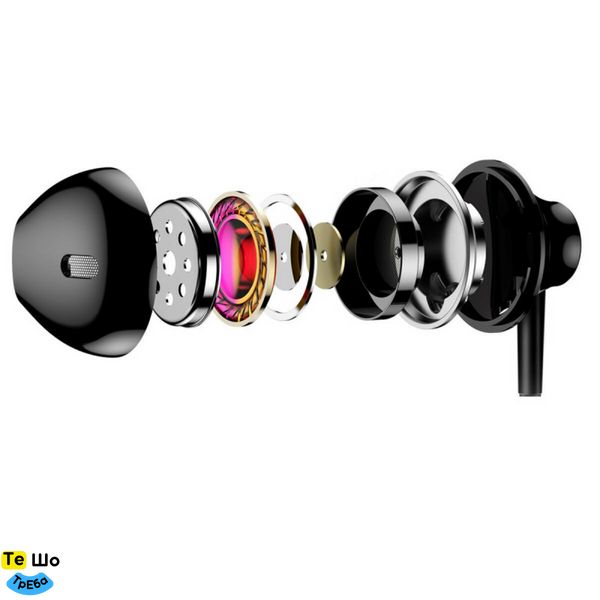 Навушники Baseus Enock H06 lateral in-ear Wire Earphone Black 3.5 mini-jack NGH06-01 фото