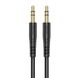 Аудiо-кабель HOCO UPA24 Smooth AUX audio cable Black 6931474789136 фото 1