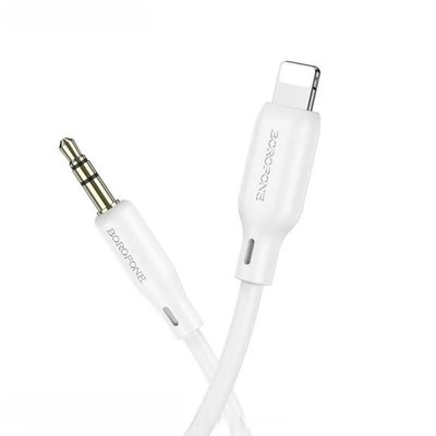 Аудио-кабель BOROFONE BL18 iP silicone digital audio conversion cable White BL18W фото