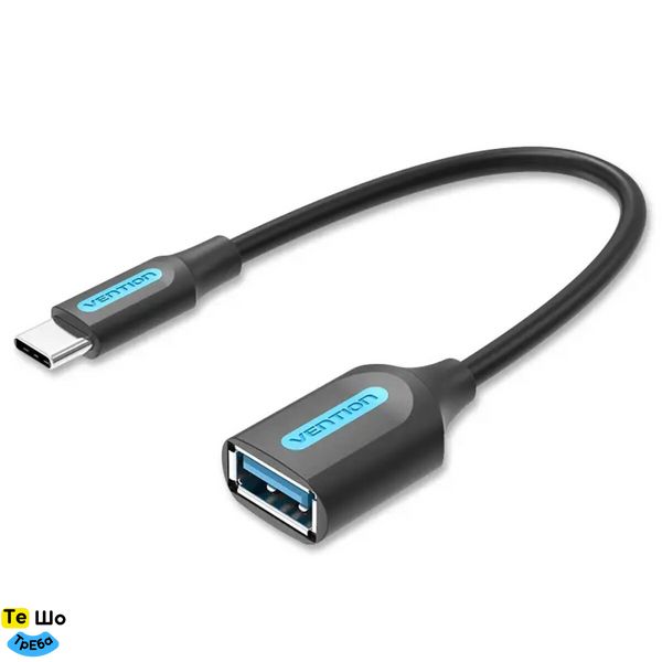 Кабель Vention USB 3.1(Gen 1) C Male to A Female OTG Cable 0.15M Black PVC Type (CCVBB) CCVBB фото
