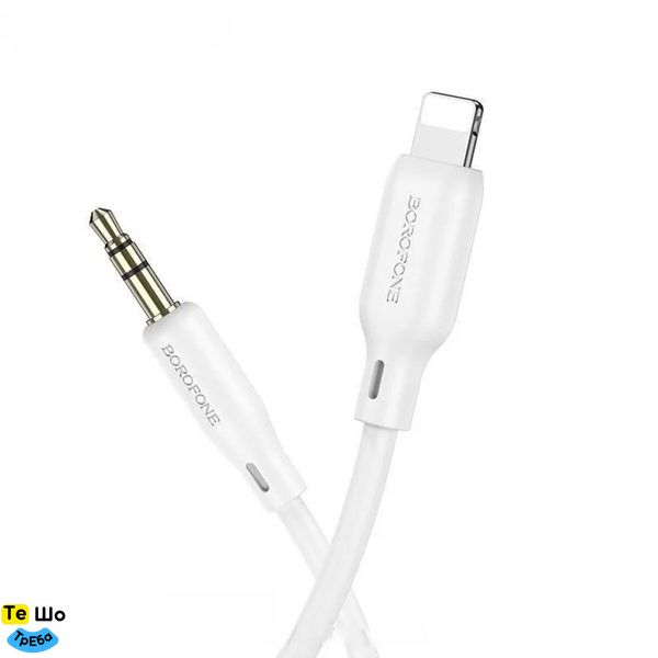 Аудио-кабель BOROFONE BL18 iP silicone digital audio conversion cable White BL18W фото
