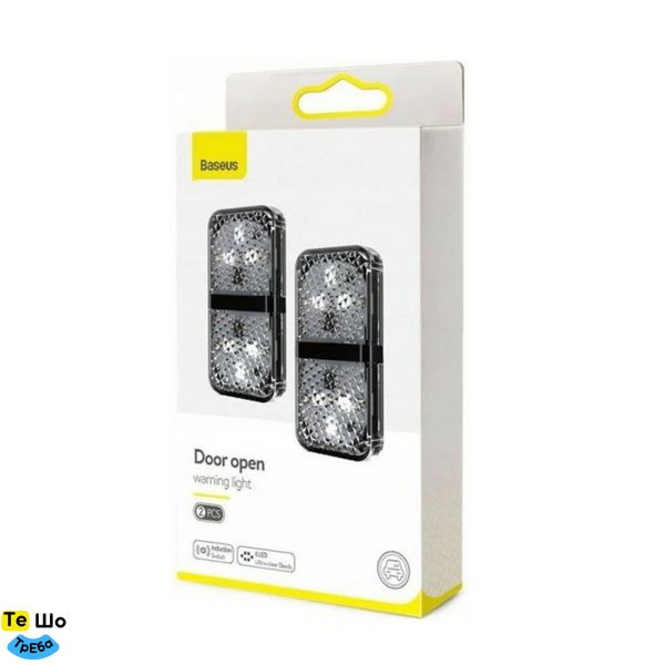 Світлодіодний індикатор відкриття дверей Baseus Door open warning light（2pcs/pack）Black CRFZD-01 фото