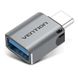 Кабель Vention USB-C Male to USB 3.0 Female OTG Adapter Gray Aluminum Alloy Type (CDQH0) CDQH0 фото 1
