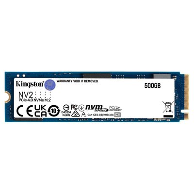 SSD M.2 Kingston NV2 500GB NVMe 2280 PCIe 4.0 x4 3D NAND TLC SNV2S/500G фото