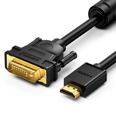 Кабель UGREEN HD106 HDMI to DVI Cable 2m (Black) (UGR-10135) UGR-10135 фото