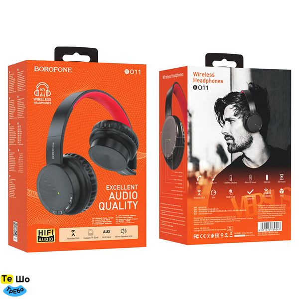 Навушники BOROFONE BO11 Maily BT headphones Black BO11B фото