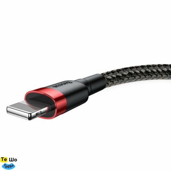 Кабель Baseus Cafule Cable USB For Lightning 1.5A 2m Red+Black CALKLF-C19 фото