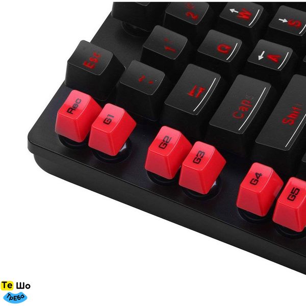 Клавіатура ігрова Redragon Yaksa K505 UKR, 7 кольорів AntiGhost USB 70392_Redragon фото
