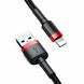 Кабель Baseus Cafule Cable USB For Lightning 1.5A 2m Red+Black CALKLF-C19 фото 2
