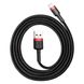 Кабель Baseus Cafule Cable USB For Lightning 1.5A 2m Red+Black CALKLF-C19 фото 1