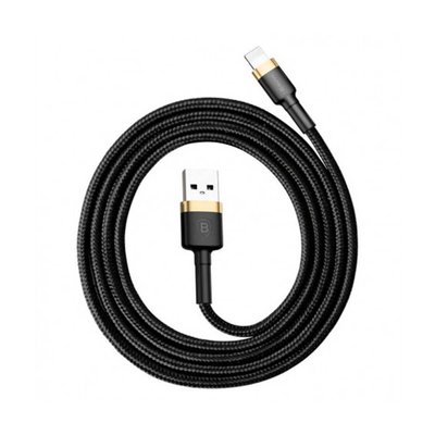 Кабель Baseus Cafule Cable USB For Lightning 1.5A 2m Gold+Black CALKLF-CV1 фото